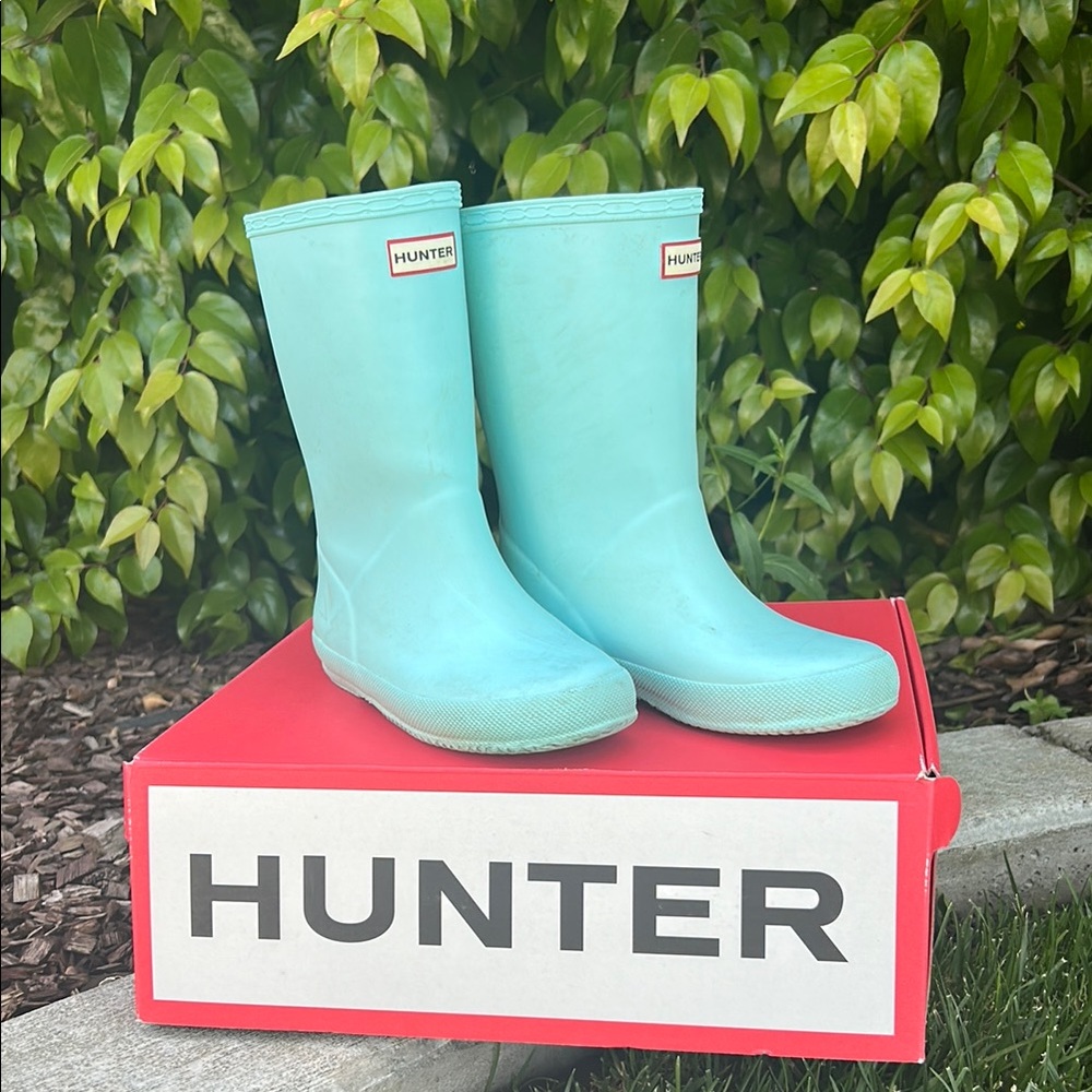 Hunter Kids Aqua Rain Boots